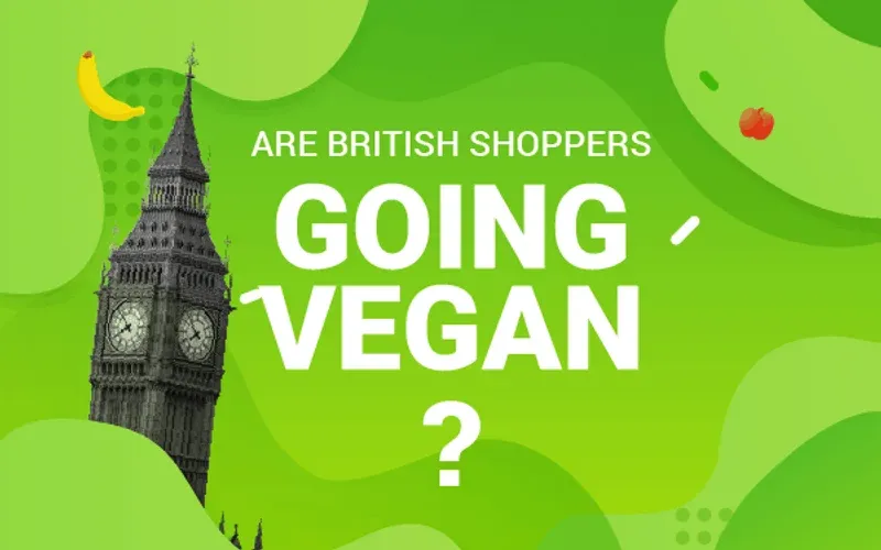 A photo illustrating the article on British shoppers and veganism
