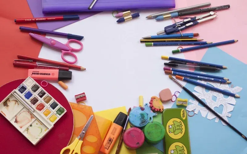 A photo illustrating a back-to-school shopping list